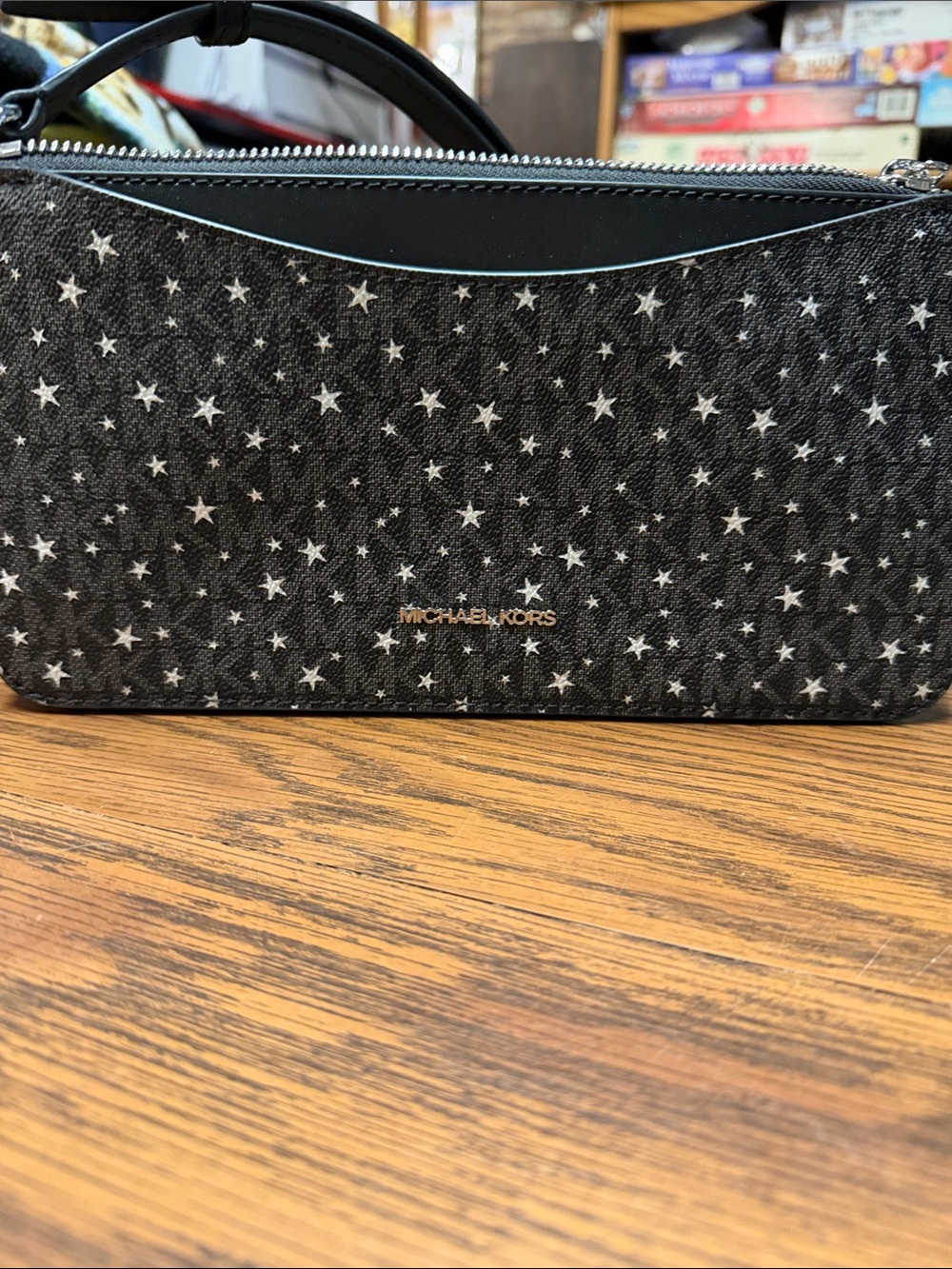 Michael Kors Arden Medium Printed Signature Logo Crossbody Bag.
